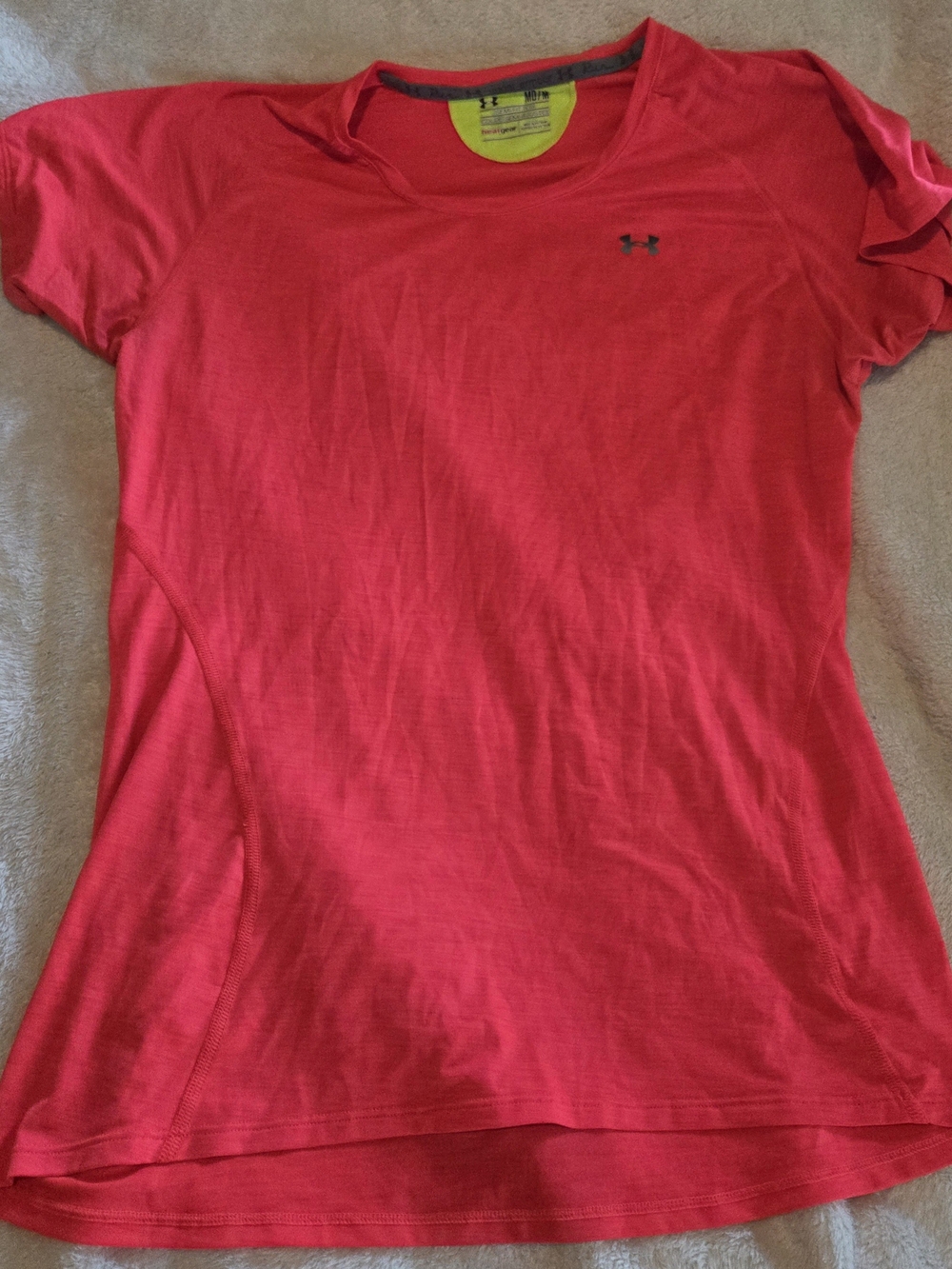 Under Armour Women’s Short Sleeve Tee — Coral Pink